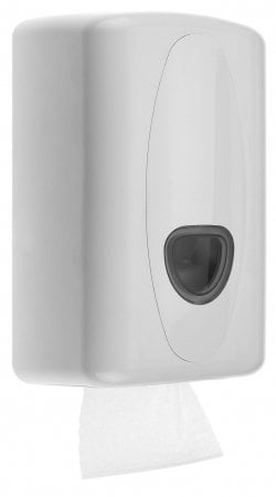 Toilet tissue dispenser plastic white