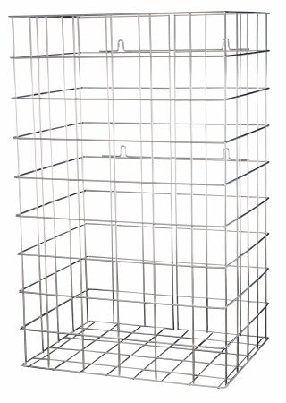 Afvalkorf alu-look 60 liter