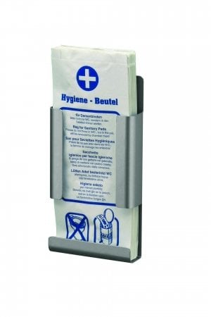 Hygiene bag dispenser aluminum