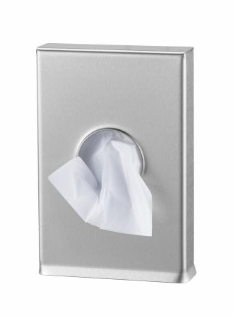 Stainless steel hygiene bag dispenser