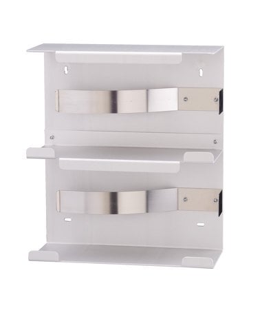 Handschoendispenser duo aluminium