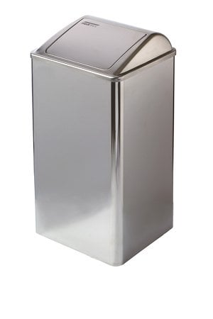 Afvalbak gesloten 65 liter hoogglans