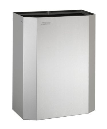 Afvalbak open 25 liter RVS