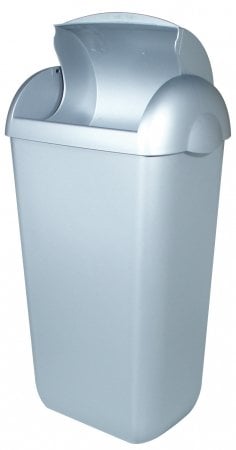Hygiene bin plastic stainless steel look