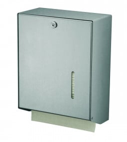 Handdoekdispenser aluminium groot