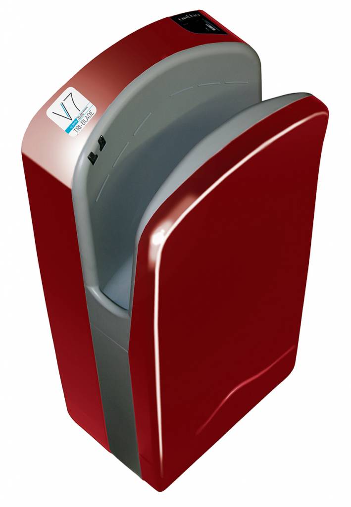 Tri-Blade Kersenrood Handdroger