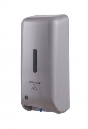 Automatischer Seifenspender aus Kunststoff, Edelstahloptik