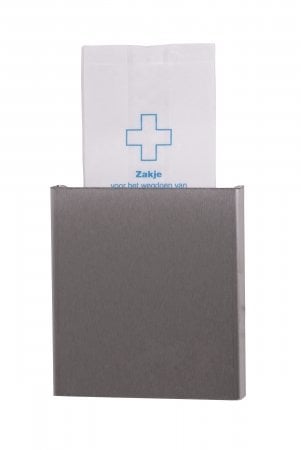 Stainless steel hygiene bag dispenser