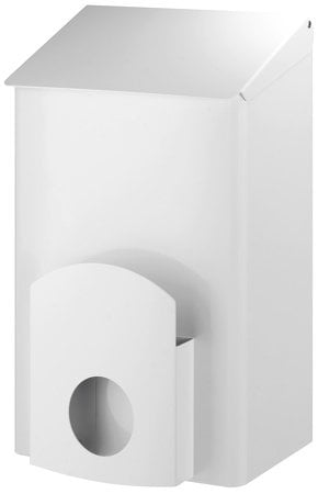 Hygiene bin 7 liter stainless steel white