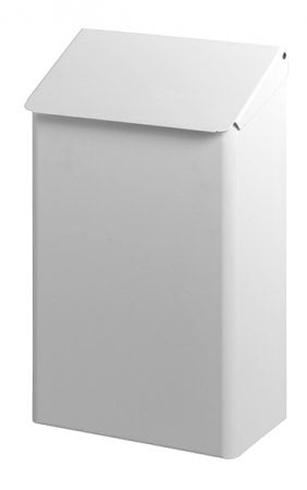 Afvalbak 7 liter RVS wit