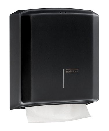 Handdoekdispenser zwart