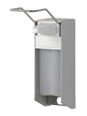 Soap &amp; disinfectant dispenser 500 ml LB aluminium - ingo-man version