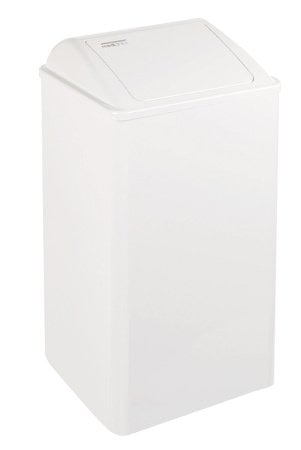 Afvalbak gesloten 65 liter wit