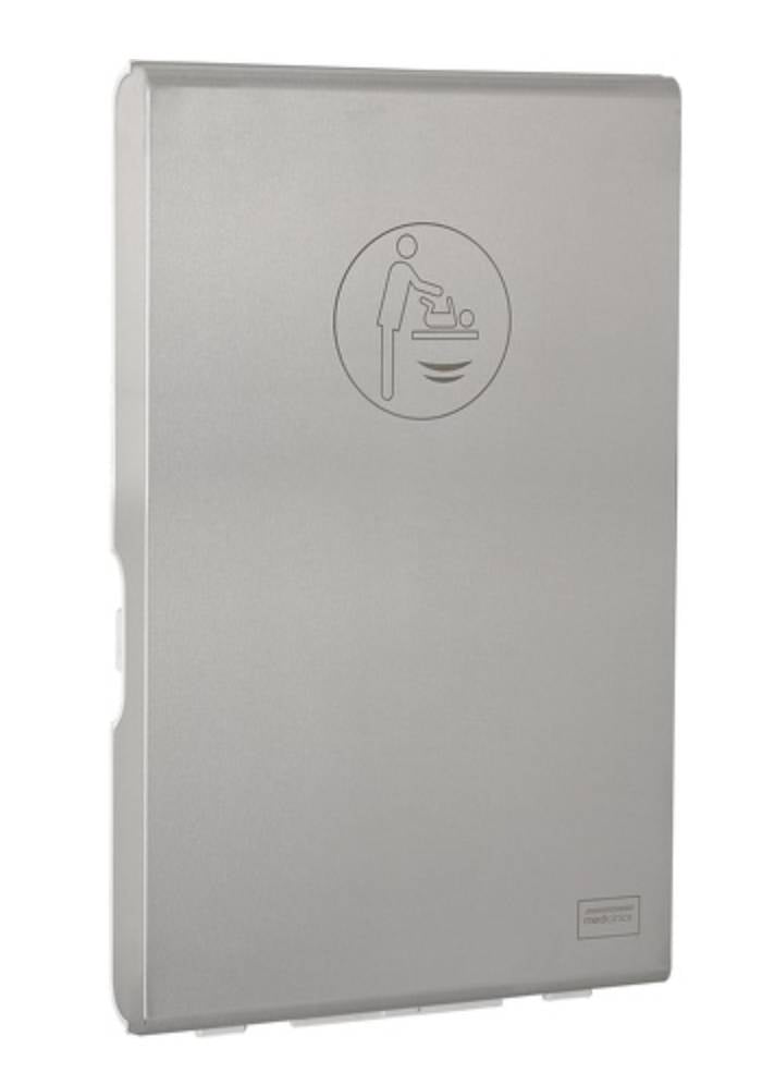 Vertical baby changing table stainless steel 
