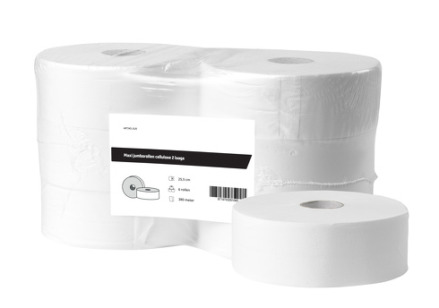 Maxi-Jumbo-Rollen Zellulose-Toilettenpapier 2-lagig 